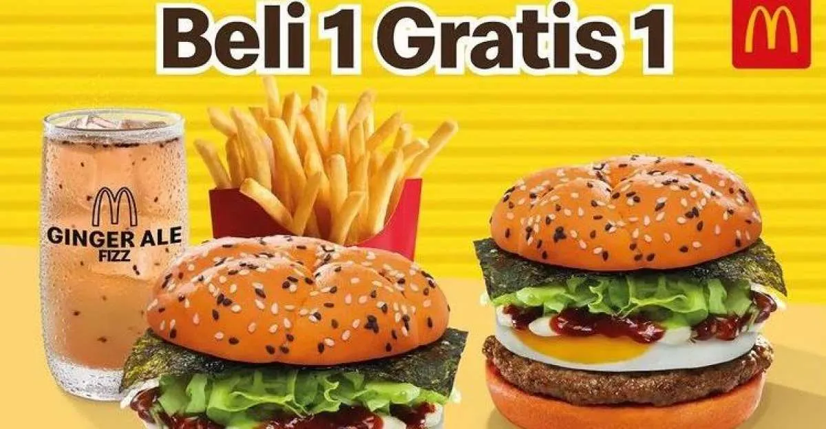 Promo McD Terbaru di Agustus 2022, Beli 1 Gratis 1 Burger Lezat Mulai Rp 55.000-an