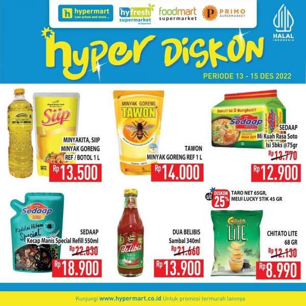 Katalog Harga Promo Hypermart Weekday 13-15 Desember 2022