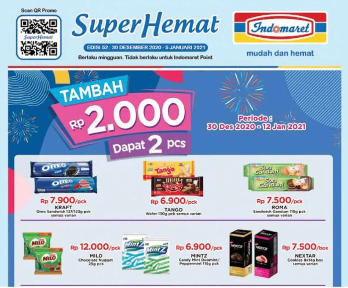 Promo Indomaret weekday awal Januari 2021, diskon ganti tahun!