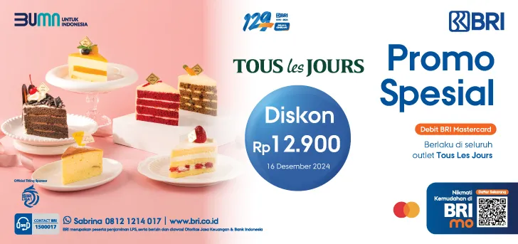 Promo HUT BRI ke-129 di Tous Les Jours