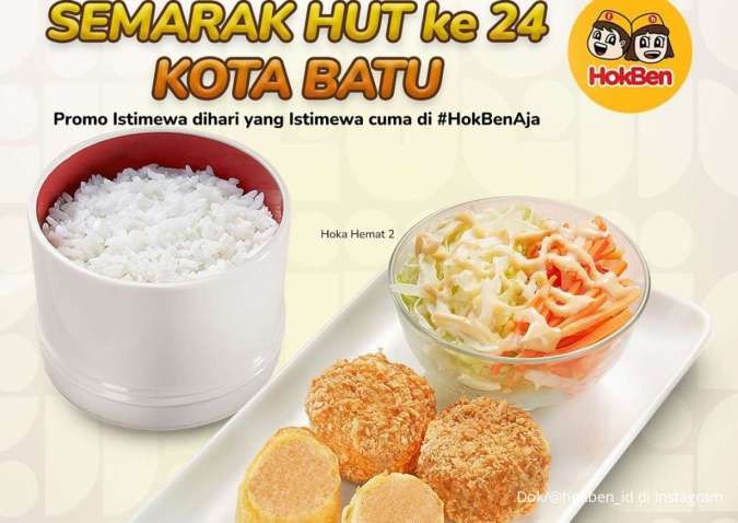 Promo HokBen HUT Kota Batu hingga Tasikmalaya, Diskon Berakhir Hari Ini Promo HokBen HUT Kota Batu hingga Tasikmalaya, Diskon Berakhir Hari Ini