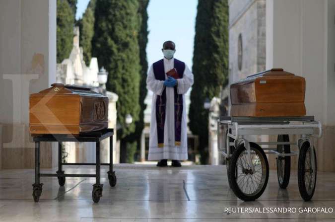 Harapan, kematian akibat virus corona di Italia masih dalam tren melambat