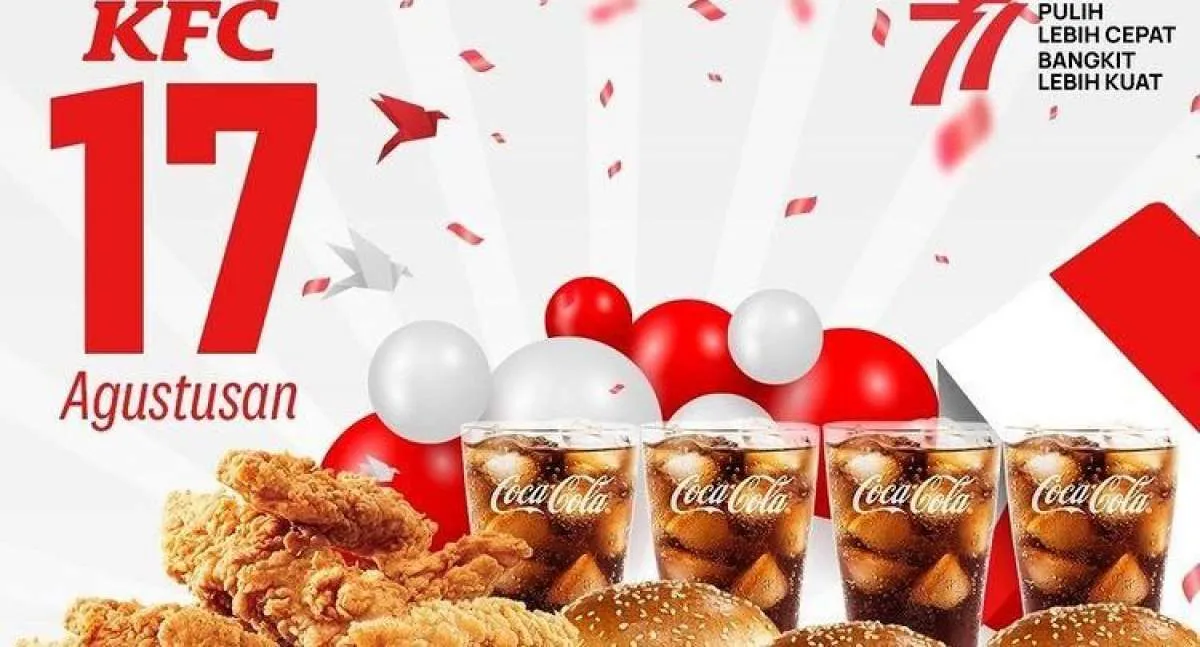 Promo KFC Bulan Kemerdekaan di Agustus 2022, Paket Lengkap Porsi Besar Harga Spesial