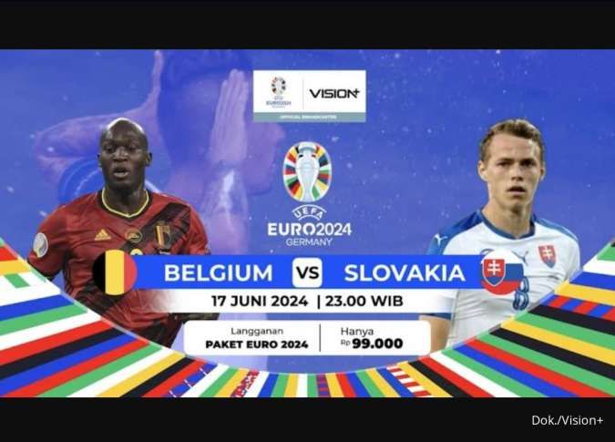 Nonton Streaming Belgia vs Slovakia, EURO 2024 Hari Senin (17/6) Pukul 23:00 WIB