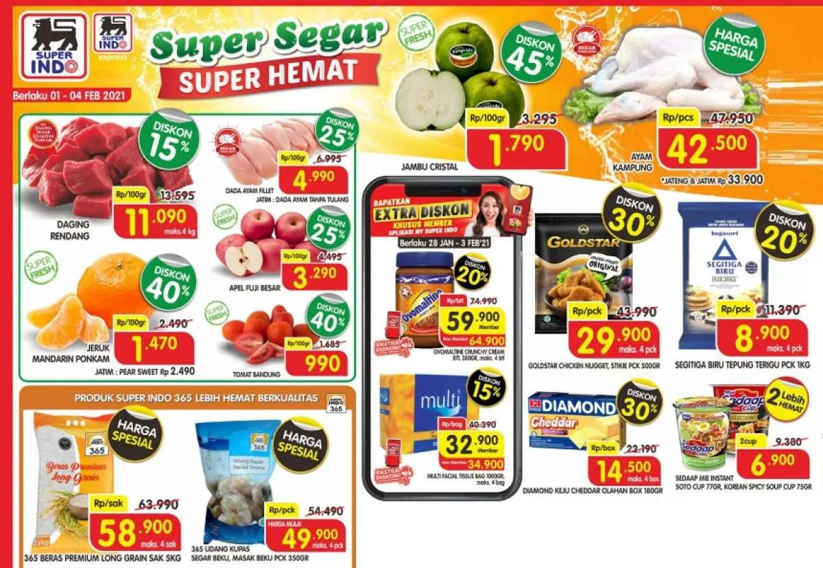 Promo Superindo weekdays 1-4 Februari 2021, diskonan baru pekan ini!