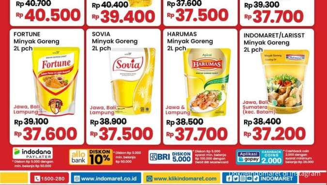 Promo Minyak Goreng Januari 2025 di Superindo Weekday & Indomaret Hemat Minggu Ini