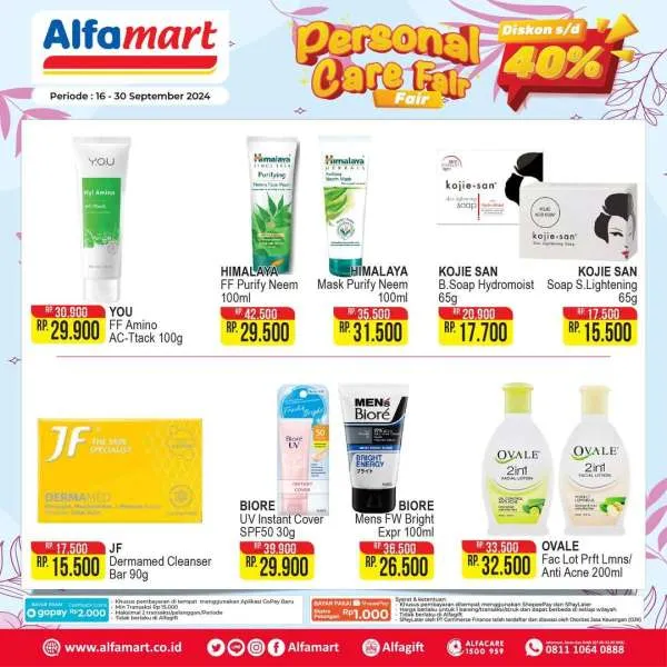 Promo Alfamart Personal Care Fair Periode 16-30 September 2024