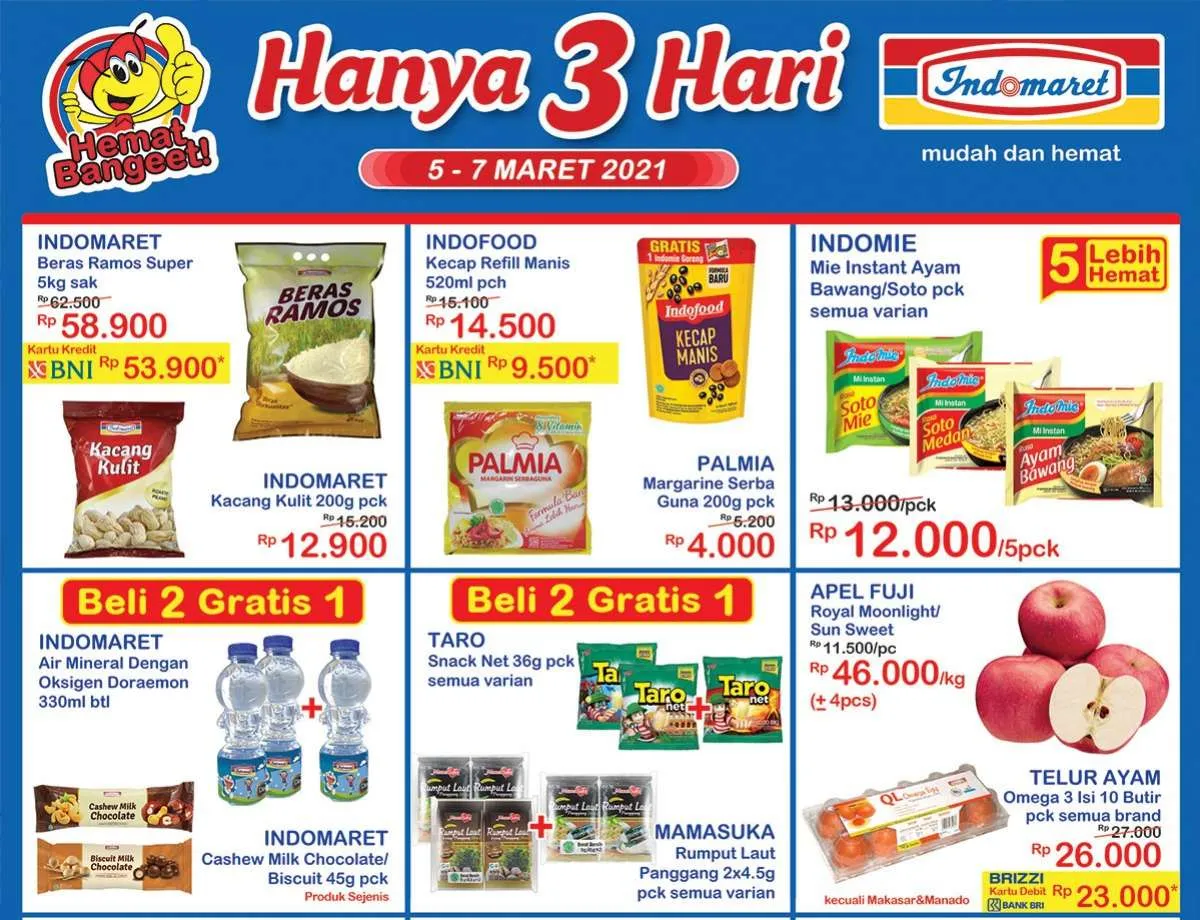 Promo Indomaret Hanya 3 Hari diskonan akhir pekan, 5-7 Maret 2021!