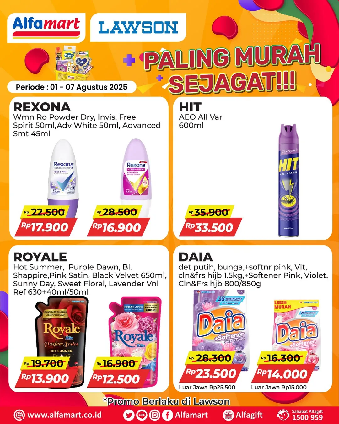 Promo Alfamart Paling Murah Sejagat Periode 1-7 Agustus 2025
