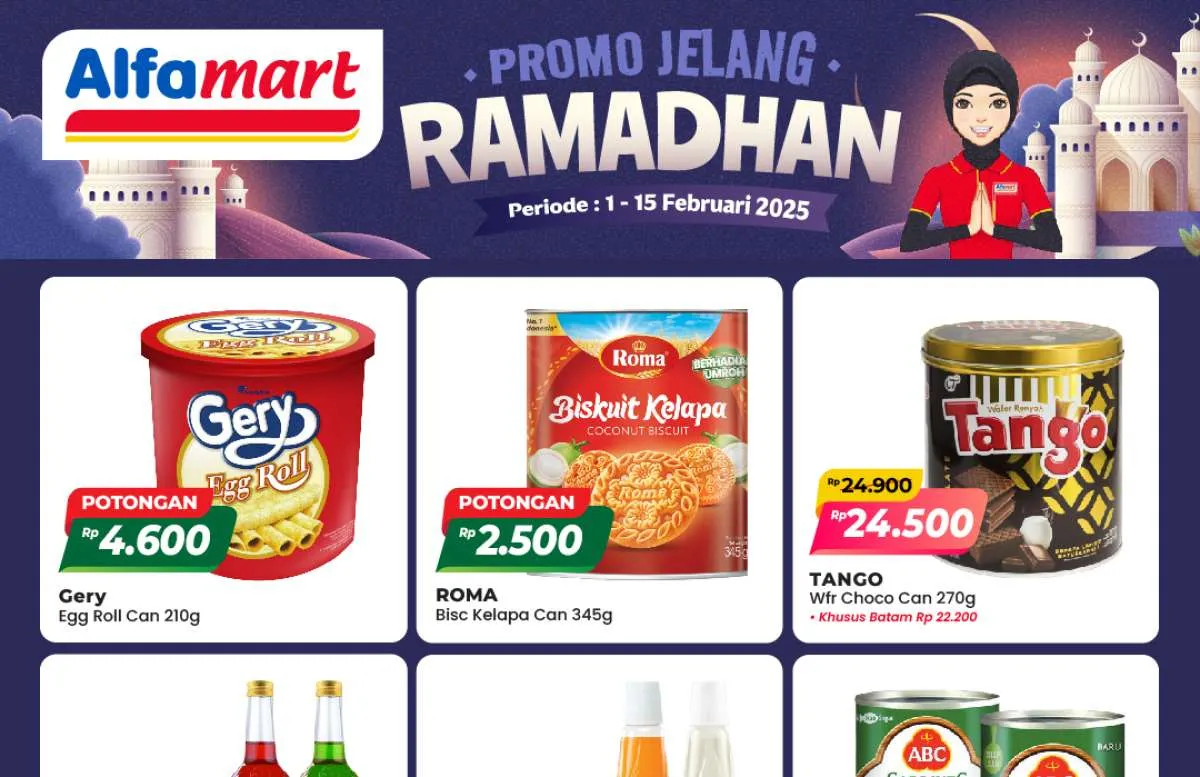 Promo Alfamart dan Indomaret Jelang Ramadan 2025, Biskuit Roma dan Tango Lebih Murah