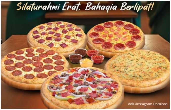 Promo Domino's Pizza Hemat: 5 Medium Pizza Harga Spesial Momen Lebaran, Cek Kodenya