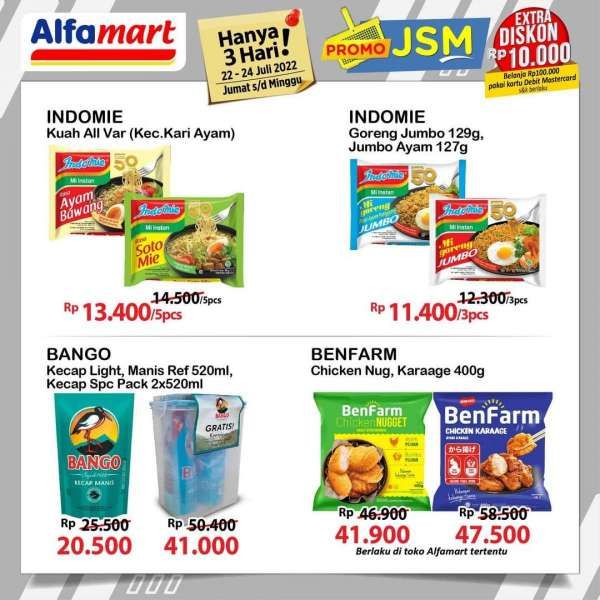 Promo JSM Alfamart  Terbaru 22-24 Juli 2022