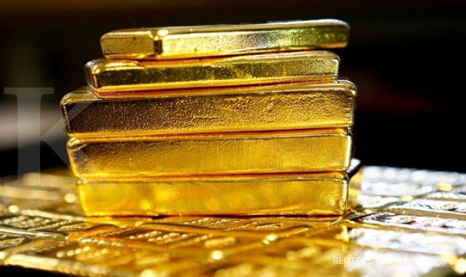 Harga emas spot turun setelah terbang tinggi, mampukah mendekati rekor US$ 1.900?