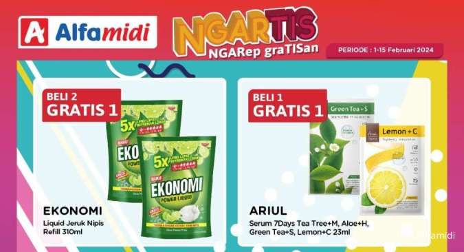 Promo Alfamidi Ngartis Periode 1-15 Februari 2024, Cokelat Beli 1 Gratis 1!