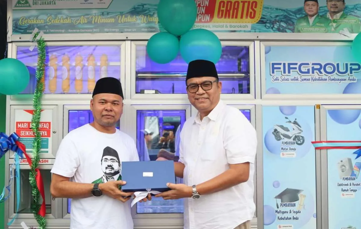 Jelang Akhir 2022, FIFGROUP dan GP Ansor Resmikan Fasilitas Air Minum Gratis