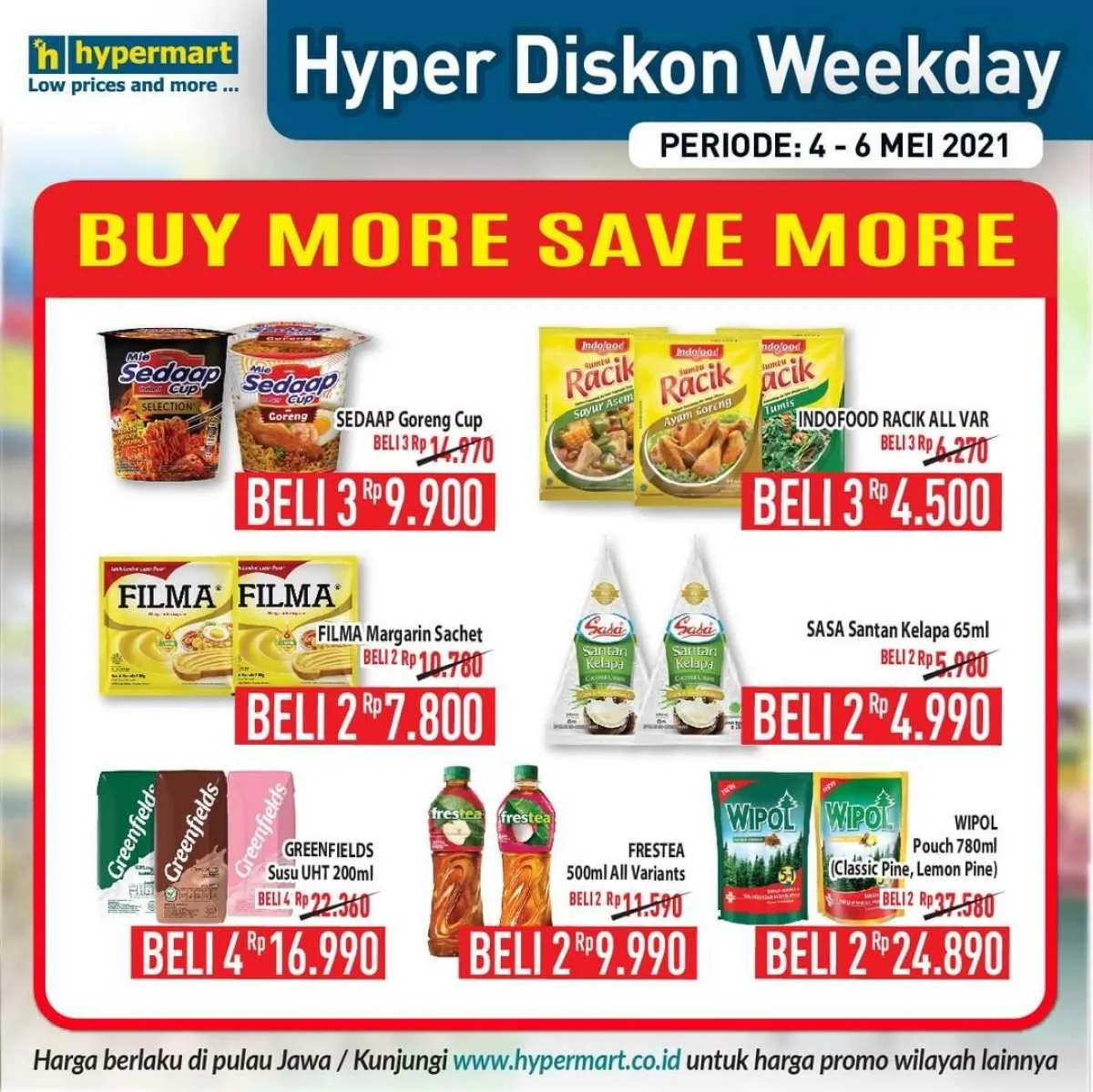 Terbaru! Promo Hypermart weekday 5 Mei 2021, ada program Hyper Diskon