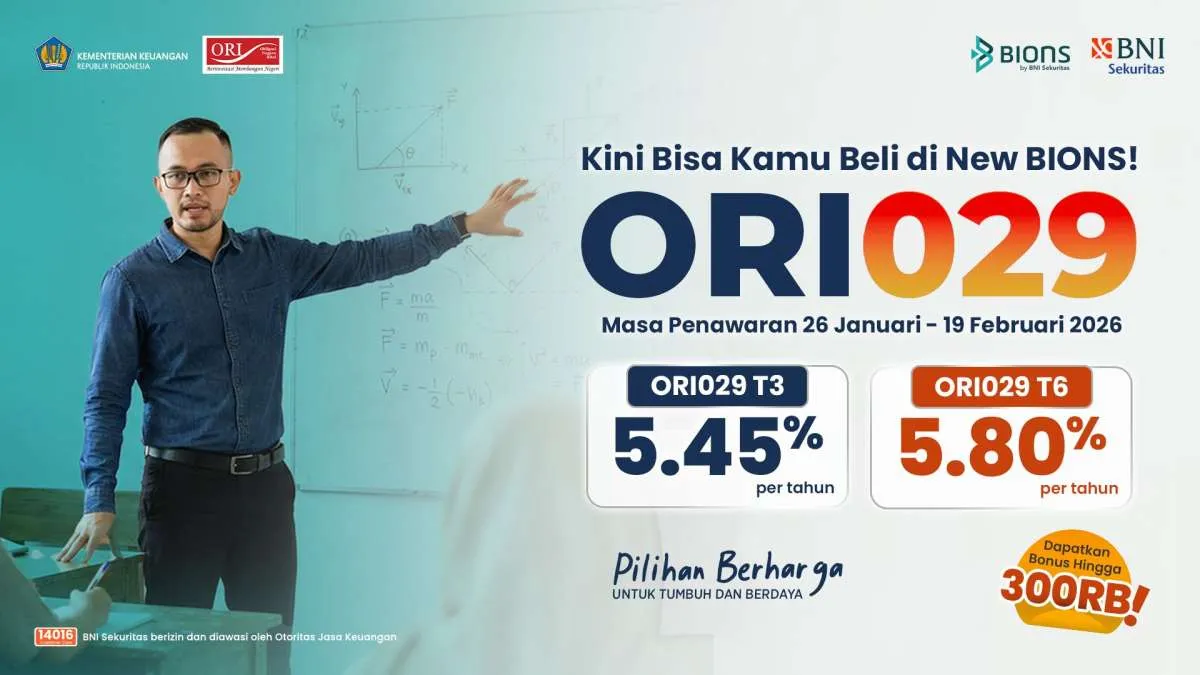 ORI029 Jadi SBN Pertama di 2026, Tawarkan Investasi dengan Imbal Hasil Kompetitif