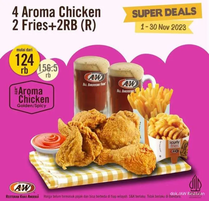 Promo AW Restoran November 2023 Paket Super Deals 