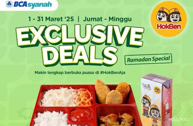 Promo HokBen x BCA Syariah Spesial Ramadan 2025, Cashback 50% Setiap Jumat-Minggu