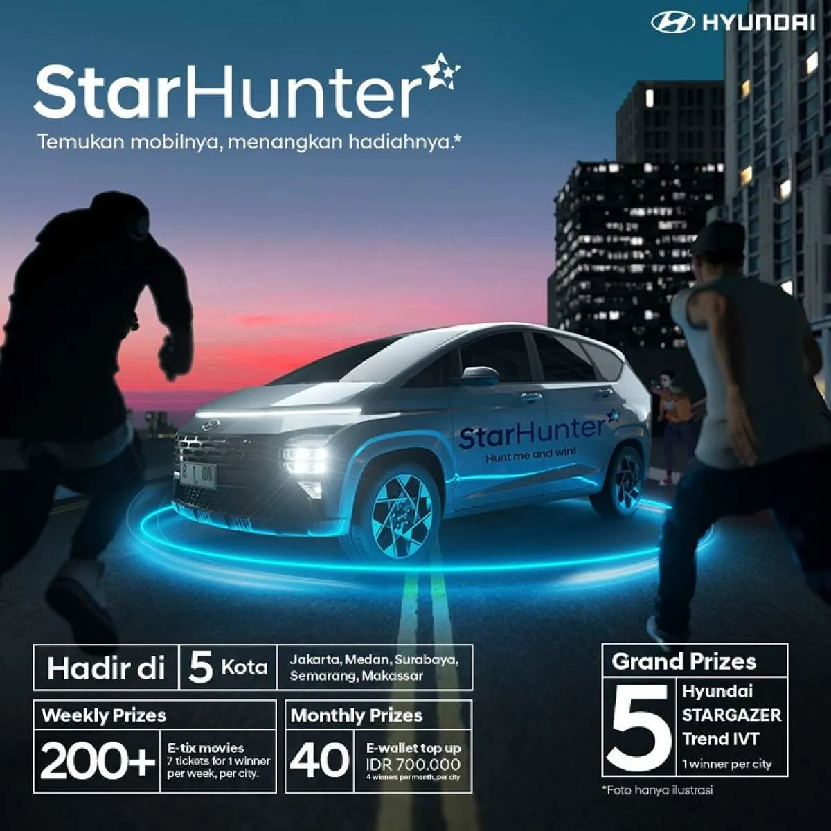 Meriahkan Kehadiran STARGAZER, Hyundai Gelar Kompetisi StarHunter di 5 Kota Besar 