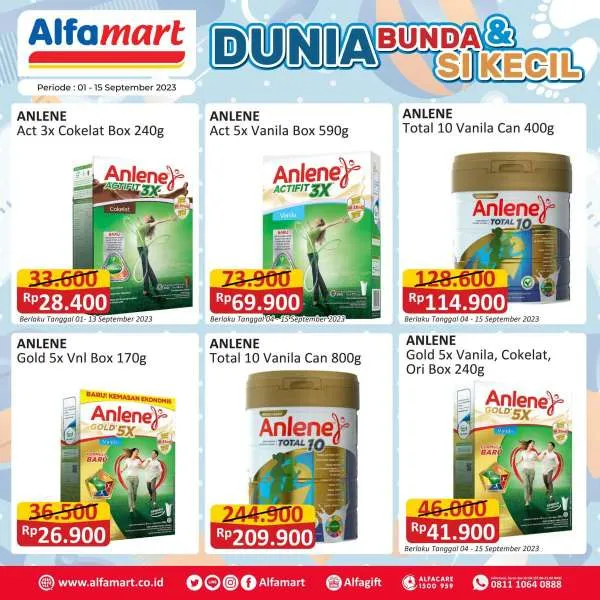 Promo Alfamart Dunia Bunda & Si Kecil Periode 1-15 September 2023