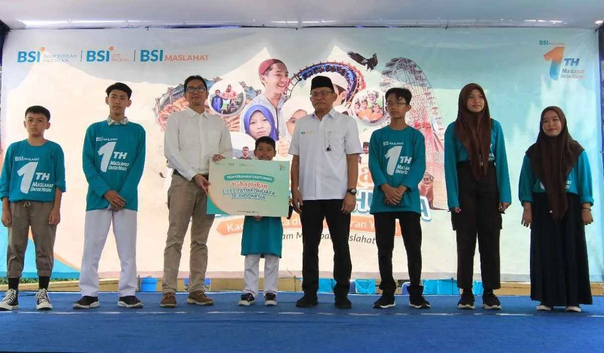 Peringati Milad ke-1, BSI Maslahat Bahagiakan 1.111 Yatim Dhuafa