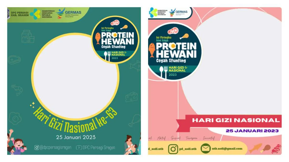 35 Link Twibbon Hari Gizi Nasional 2023, Pasang dan Bagikan di Medsos pada 25 Januari