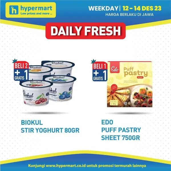 Promo Hypermart Hyper Diskon Weekday Periode 12-14 Desember 2023