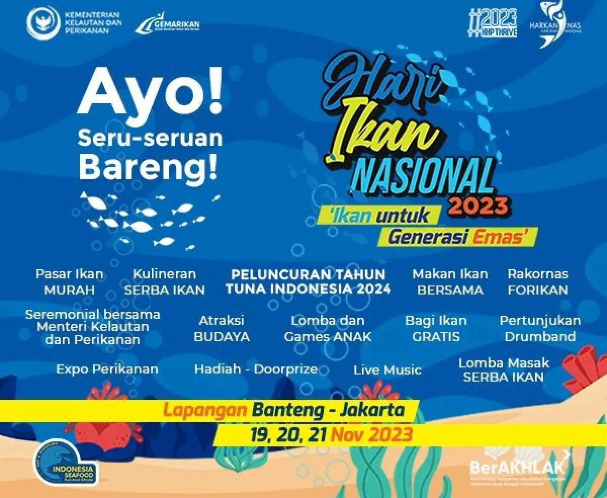 KKP Siapkan Beragam Gelaran di Harkannas 2023