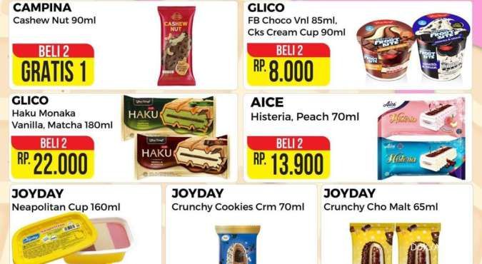 Promo Alfamart Carnaval Ice Cream Terbaru, Es Krim Campina Stick Beli 2 Gratis 1