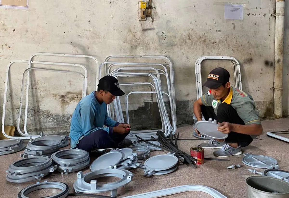Melongok Geliat UMKM Komponen Perkapalan di Tegal