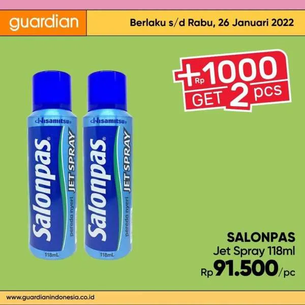 Promo Guardian +1000 Get 2 Pcs Periode 20-26 Januari 2022