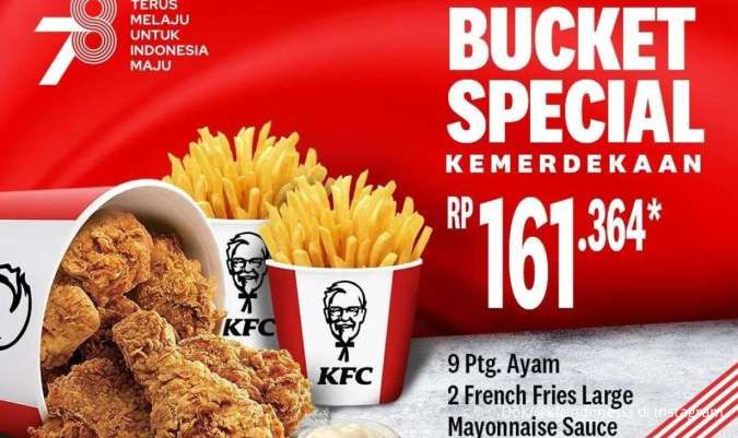 Promo KFC Terbaru 1 Agustus 2023, Paket Spesial Kemerdekaan HUT Indonesia ke-78