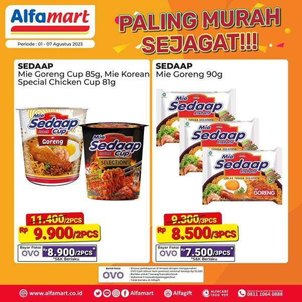 Katalog Harga Promo Alfamart Terbaru 1-7 Agustus 2023