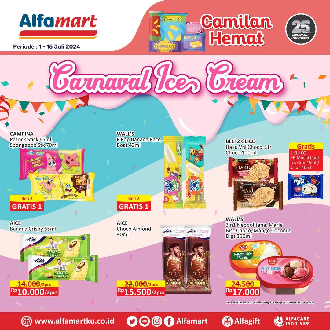 Promo Alfamart Carnaval Ice Cream Periode 1-15 Juli 2024