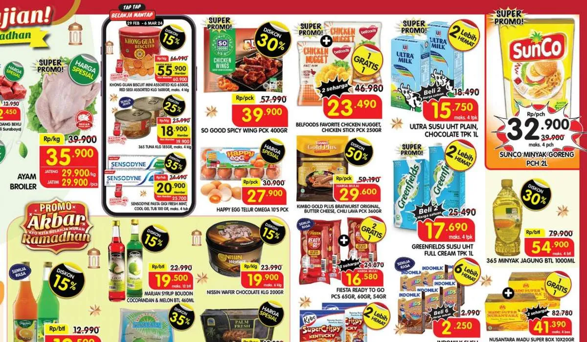 Diskon 50% hingga Beli 1 Gratis 1, Manfaatkan Promo Superindo Hari Ini 4-7 Maret 2024