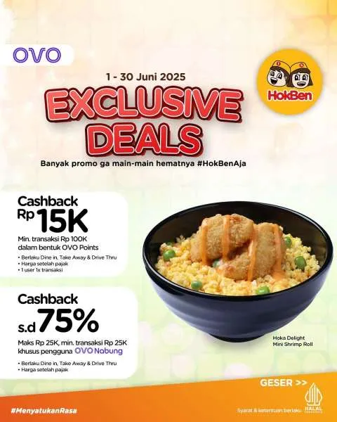 Promo HokBen Exclusive Deals dengan OVO