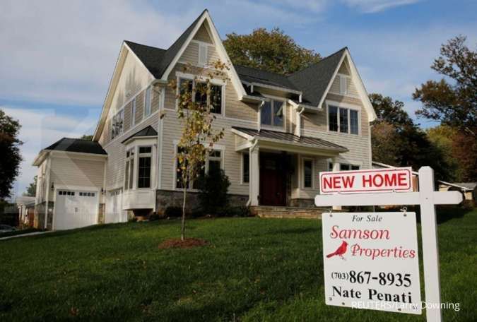 Penjualan rumah di AS melonjak mendekati rekor tertingginya dalam dua tahun