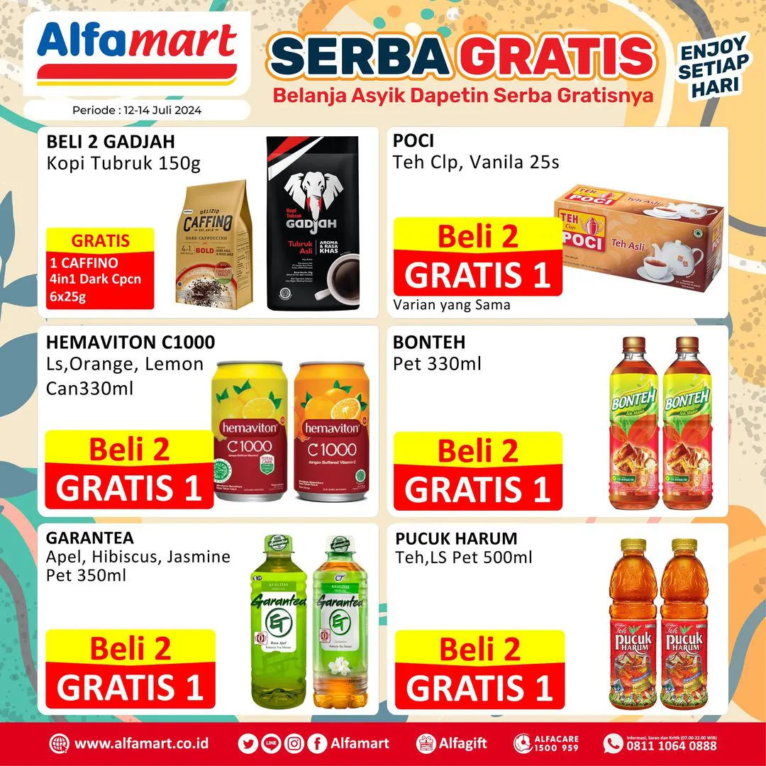Promo Alfamart Serba Gratis Periode 12-14 Juli 2024