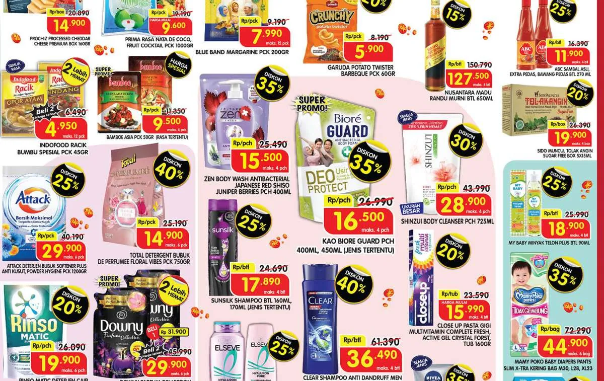 Promo Deterjen dan Sabun Mandi Wekend April 2025, Belanja Diskon Sampai 40%
