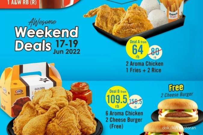 Promo AW Restoran 17-19 Juni 2022, Berbagai Paket Weekend Deals Harga Spesial