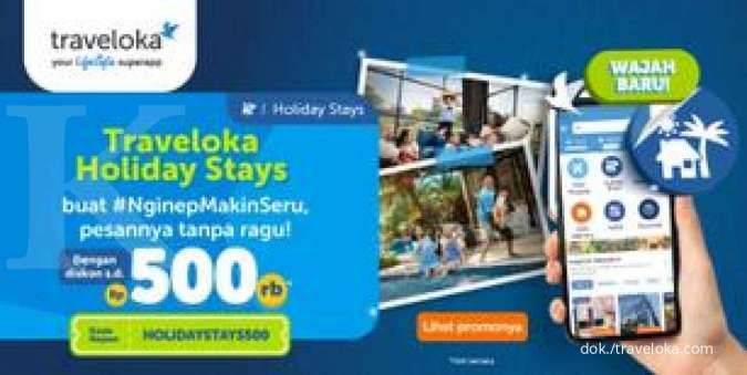 Promo Traveloka Holiday Stays, Diskon Kode Promo Villa dan Apartemen Hingga Rp500.000