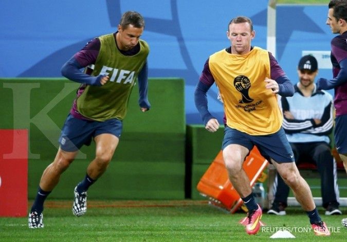 Fans bertaruh Rp 203,9 M, Rooney akan cetak gol