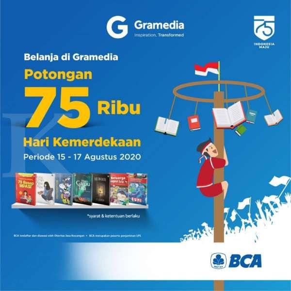 Sambut HUT RI ke-75, Gramedia Beri Beragam Diskon bagi Pelanggan