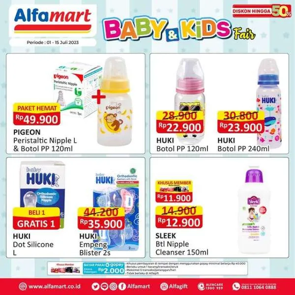 Promo Alfamart Baby & Kids Fair Periode 1-15 Juli 2023