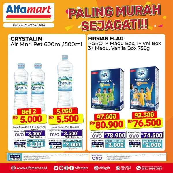 Promo Alfamart Paling Murah Sejagat Periode 1-7 Juni 2024