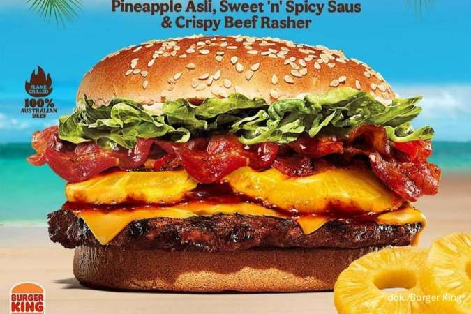 Promo Burger King Maret-April 2023, Menu Baru Tropical Whopper Isi Nanas