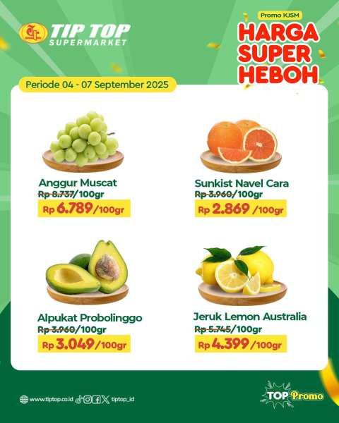 Promo JSM Tip Top 4-7 September 2025