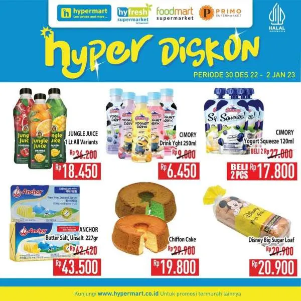 Promo Hypermart Hyper Diskon Weekend Periode 30 Desember 2022-2 Januari 2023