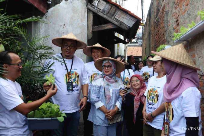 PNM Dorong Ketahanan Pangan Lewat Urban Farming Lorong Mekaar